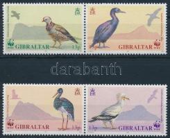 WWF Madarak sor + 4 FDC + 4 CM WWF Birds set + 4 FDC + 4 CM