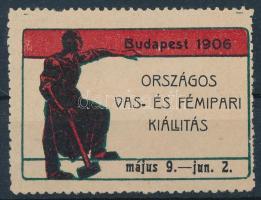 1906 Országos vas- és fémipari kiállítás Budapest levélzáró