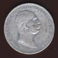 Ausztria 1908. 5K Ag "Jubileum" T:3