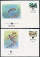 1988 WWF: Dugong sor Mi 782-785 4 db FDC-n