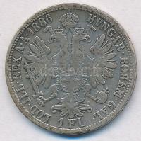Ausztria 1886. 1Fl Ag "Ferenc József" T:2-
Austria 1886. 1 Florin Ag "Franz Joseph&q...