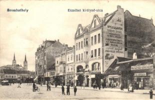 Szombathely, Erzsébet királyné utca, Kardos Jakab Vasudvara, Keresztény Fogyasztási Szövetkezet, Pollák Henrik üzlete