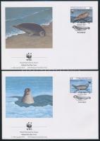 WWF Seals set + 4 FDC + 4 CM WWF: Fókák sor + 4 db FDC + 4 db CM
