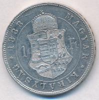 1888KB 1Ft Ag "Ferenc József / Barokk címer" T:1-,2 karc,  ph.
Adamo M15