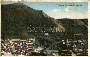 Brassó, Kronstadt, Brasov; látkép a zsinagógával / panorama view with synagogue (fl)