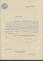 1938 Ravasz László püspök aláírása levélen