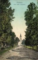 Palánka, Backa Palanka; utcakép Római katolikus templommal / street view with church