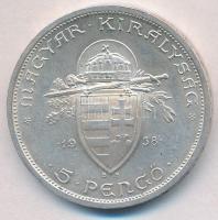 1938. 5P Ag "Szent István" T:2 kis ph.
Adamo P8.1