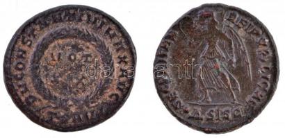 Római Birodalom / Thesszaloniki / I. Constantinus 324. AE Follis (2,75g) + Siscia / I. Valentinianus...