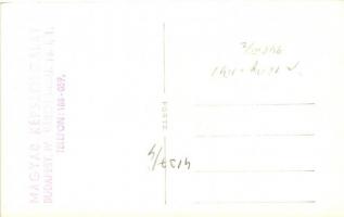 1948 Budapest, a lerombolt Lánchíd, Magyar Képszolgálat eredeti photo