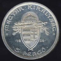 1938. 5P Ag "Szt. István" T:2+