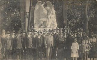 1924 Földes, Hősök szobra, ünnepség, photo