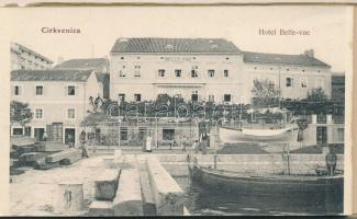 Quarnero, Kvarner Gulf; Crikvenica, Abbazia, Fiume. Belül Pannónia kivándorlási hajó - leporellofüze...