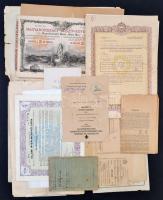 Vegyes papírrégiség tétel: illetékességi biztosítás, adóív, stb.