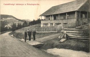 Priszloptető, Csendőrségi laktanya; kiadja Berger Miksa könyvkereskedés, Máramarossziget / gendarmery barracks