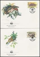 WWF: Boa sor 4 db FDC-n WWF Boa set 4 FDC