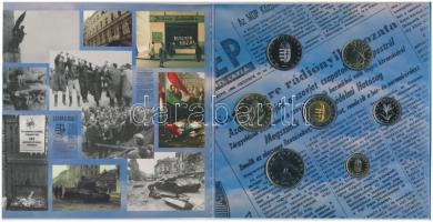 2004. 1Ft-100Ft (7xklf) forgalmi sor dísztokban, valamint 2004. 50Ft Cu-Ni "Magyarország az Eur...