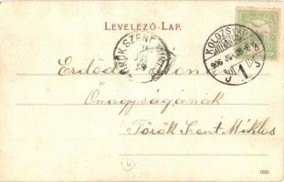 Kolozsvár, Cluj; Ferenc József út, Izraelita templom, zsinagóga, D. T. C., L. 21895. / street, synag...