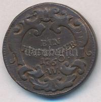 Ausztria 1760W 1kr Cu "Mária Terézia" T:2-,3 ph.
Austria 1760W 1 Kreuzer Cu "Maria T...