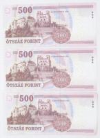 2008. 500Ft "EA" (3x) sorszámkövetők T:I