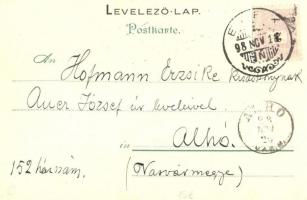 1898 K.u.K. Kriegsmarine. Mariners humour greeting card. E.G. 86. litho (EK)