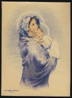 1945 Jaláthy Attila grafika 24x18cm