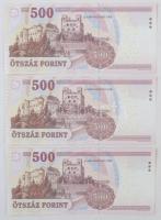 2011. 500Ft "EB" (3x) sorszámkövetők T:I