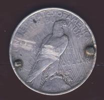 USA 1922. 1$ Ag "Liberty"T:2 Hátoldali forrasztási nyomokkal