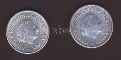 Holland Antillák 1952. 1/4G Ag T:3+ + 1962. 1/4G Ag T:2