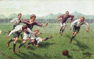Football match, T.S.N. Serie 1428. s: Arthur Thiele
