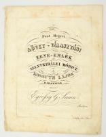 1847 Pest Megyei Követválasztási zeneemlék, Szentkirályi Móric Kossuth Lajos barátainak szerzé Egressy Samu - kotta