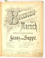 cca 1870 Régi ritka kottagyűjtemény szép borítólapokkal, benne a török-magyar indulóval