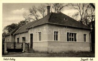 Felsőbalog, Vámosbalog, Vysny Blh; Jegyzői lak, özv. György Jánosné kiadása / notary's house (EK)