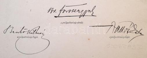 1910 Kosztolányi Gyula festőművész hivatalos értesítése a megnyert 'Ráth György-díjról', F...