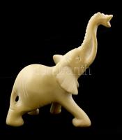 Elefánt figura, zsírkő, m: 11 cm