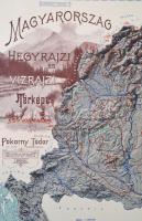 1920 Magyarország Hegyrajzi és vízrajzi tréképe eső vonalakkal, Pokorny Tódor, 1:1800.000, Lampel R....