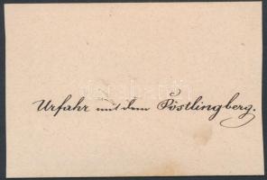 cca 1860-1880 Pöstlingberg, Austria, keményhátú fotó, a hátán feliratozva, 9x6 cm