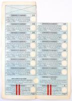 Budapest 1923. "Magyar Czukoripar Részvénytársaság" 5 részvénye egyenként 600K-ról, szelvé...