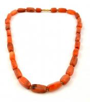 Mutatós karneol nyaklánc, h: 60 cm