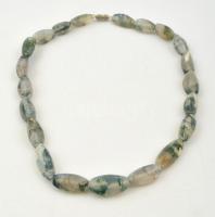 Mutatós mohaachát  nyaklánc, h: 49 cm