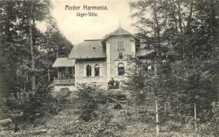 Modor-Harmónia, Modra; Jäger villa, vadászlak, Laczkovich Robert kiadása / hunting castle, villa (EK)