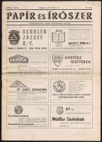 1947 Bp., A Papír és Írószer XXVII. évfolyamának 10. száma