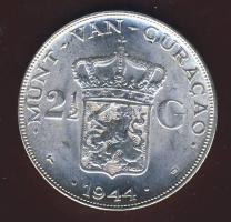 Curacao 1944. 2 1/2G Ag "Wilhelmina" T:BU
