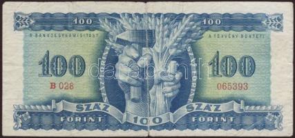 1946. 100Ft lefelé csúszott nyomat T:IV