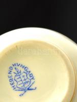 Herendi Eton mintás porcelán csésze és alj, kézzel festett, jelzett, hibátlan, csésze: 6.5x4.5 cm, a...