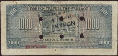 Görögország/német/olasz megszállás 1941. 1000Dr T:IV