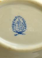 Herendi Viktória mintás porcelán tálka, kézzel festett, jelzett, hibátlan, 7x5 cm
