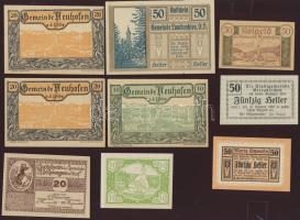 Ausztria 1920. 30db klf szükségpénz, benne 1 dupla T:I