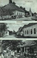 Nádasér, Nedozser, Nedozery; Római katolikus iskola, ökrös szekér, Richter kereskedése, jegyzői lak, Richter Pál vízmalma és fűrésztelepe / catholic school, ox cart, grocery shop, notary's house, water mill, saw mill (EK)