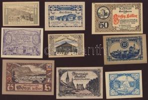 Ausztria 1920. 30db klf szükségpénz, benne 1 dupla T:I